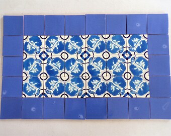 40-Mixed Box of 4x4 Talavera Decorative & Solid Handmade and Hand Painted Mexican Clay Tile (Shipping Included) (Please Read Description)