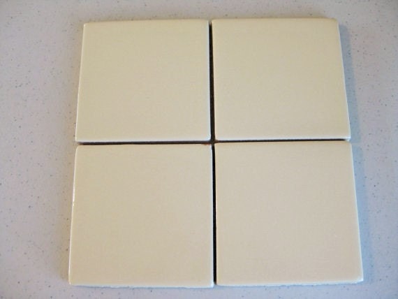 Orphan sløjfe Hilsen 25-vanilla off White Handmade Mexican Clay Tile in 4x4 | Etsy