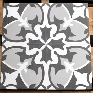 6-Cement 8x8 Decorative Tiles, Encaustic, Mission - Raw/Unsealed/Unpolished (Shipping Included) (Please Read Description)
