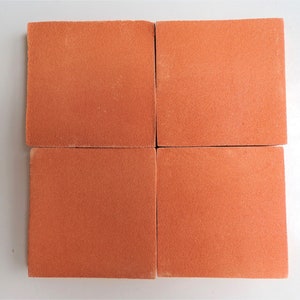 60-Unfinished/Raw 2x2 Bisque Tile Talavera Terracotta For Projects (Shipping Included) (Please Read Description) (60)