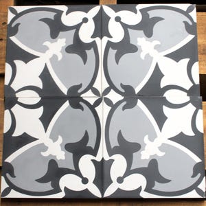 10-Cement 8x8 Decorative Tiles, Encaustic, Mission - Raw/Unsealed/Unpolished (Shipping Included) (Please Read Description)