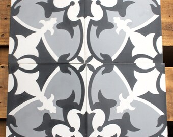 10-Cement 8x8 Decorative Tiles, Encaustic, Mission - Raw/Unsealed/Unpolished (Shipping Included) (Please Read Description)