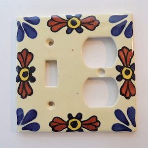 Various Talavera Plug and Light Switch Decorative Plate Covers Hand Made Hand Painted (Shipping Included)  (Please Read Description)