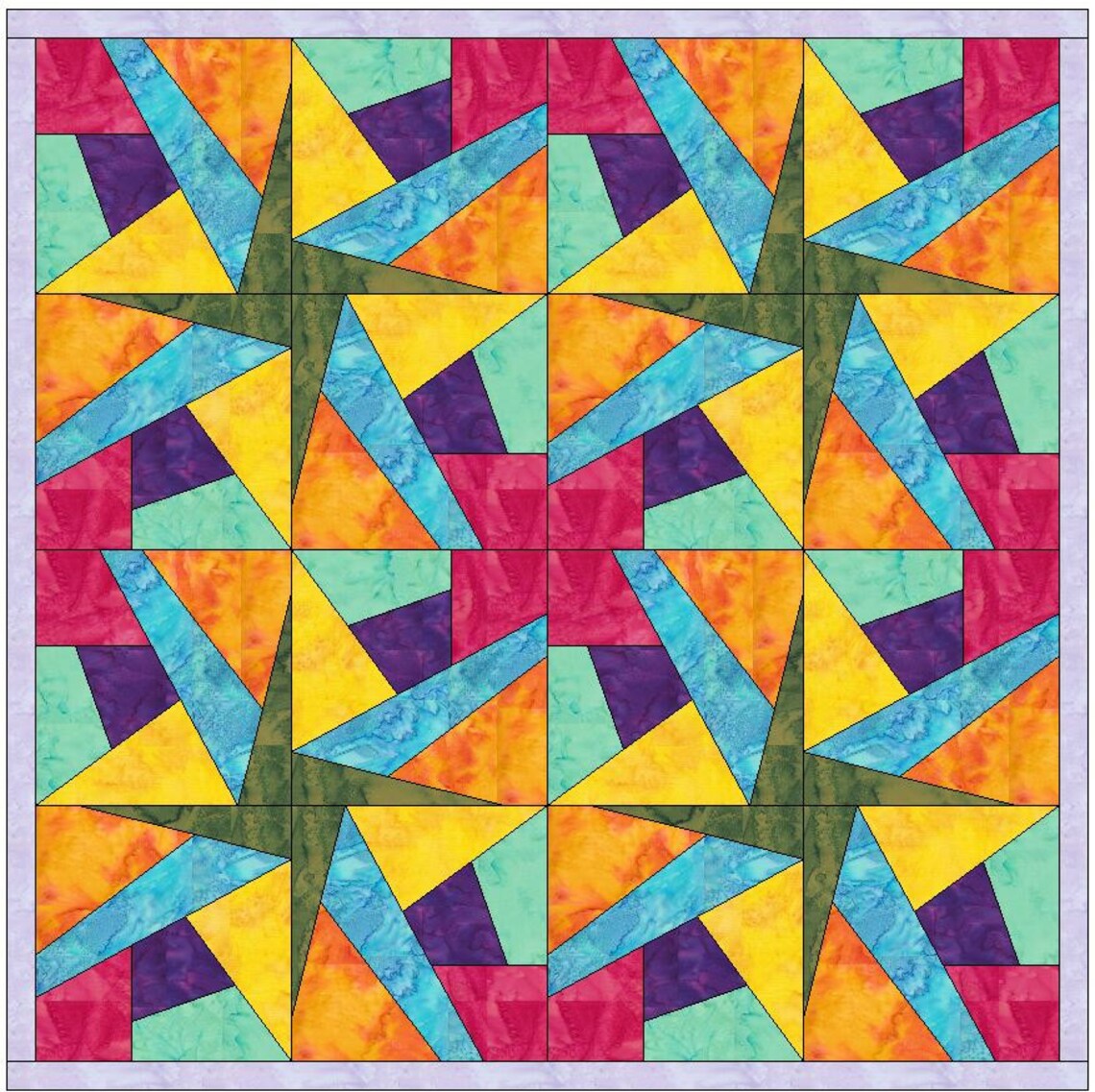 Crazy Patch Quilt 28 Paper Foundation Piece 12 Inch Quilting Etsy