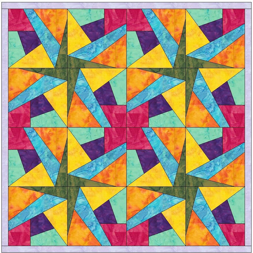 Crazy Patch 28 Quilt Paper Foundation Piece Quilting Block Etsy