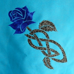 Easy Celtic Knot Rose Quilt Applique Pattern Design