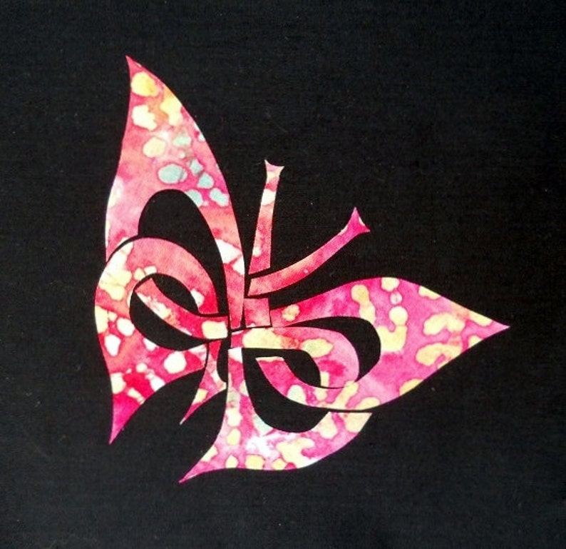 Download Easy Celtic Butterfly Quilt Applique Pattern Design | Etsy