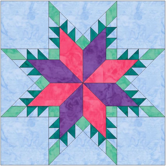 24+ Split Star Quilt Block Pattern