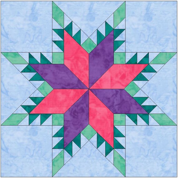 24+ Split Star Quilt Block Pattern