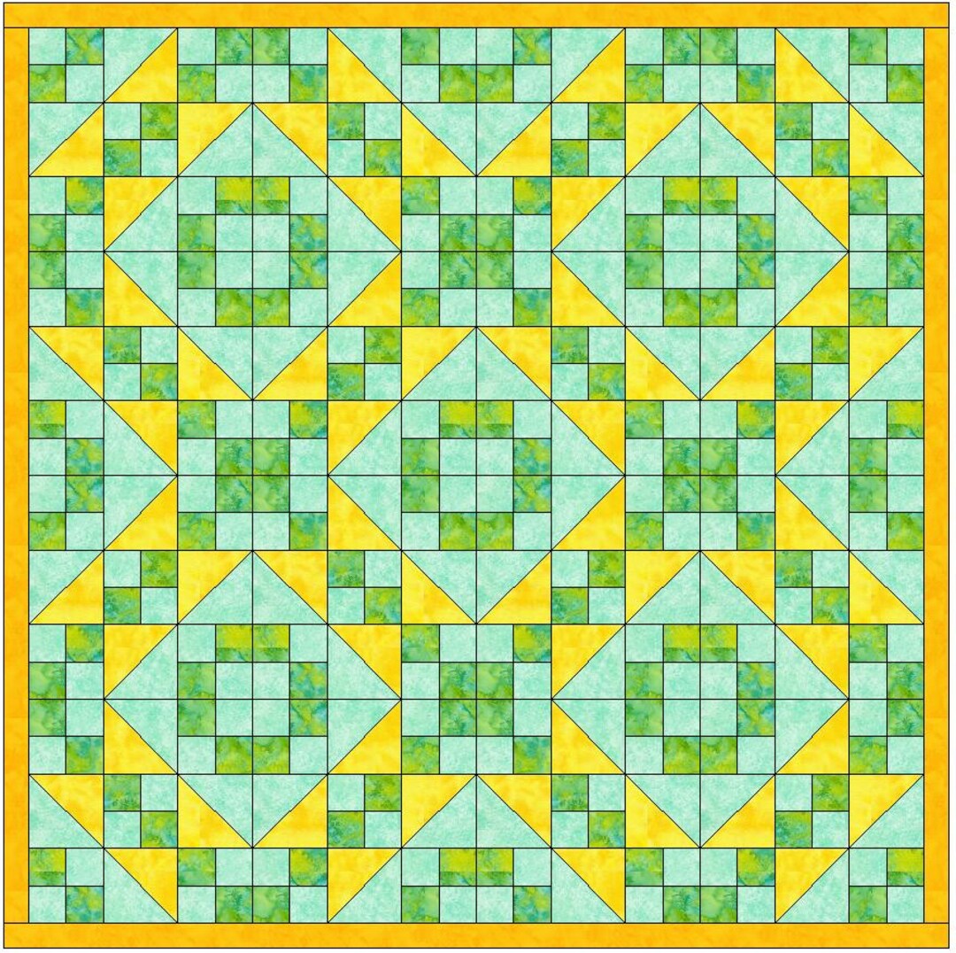 Road to California Quilt Template 15 Inch Block Pattern PDF Etsy