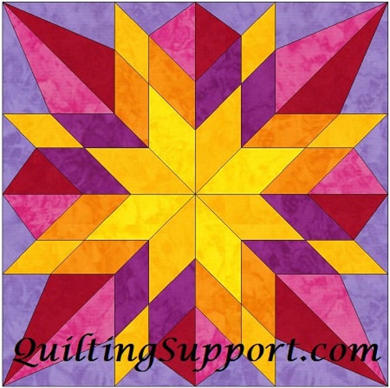 10 Inch Star Quilt Block Patterns 1538x1531