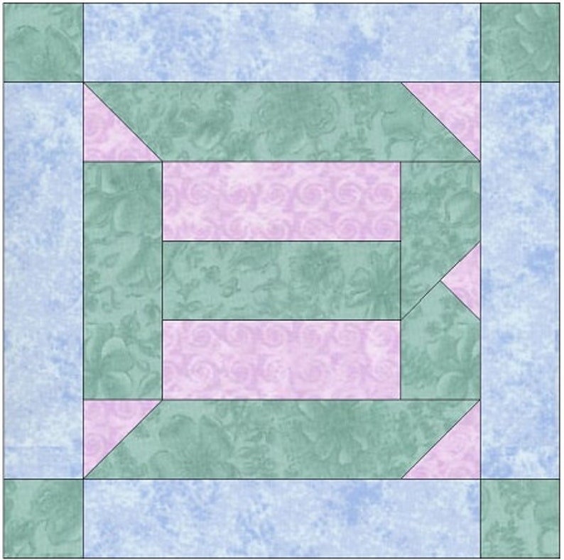 Alphabet Quilt 26 Letter Set Paper Piece Foundation Quilting Block Pattern image 3