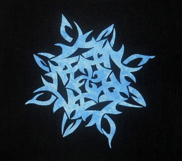 Snowflake Star 2 Quilt Applique Pattern Design | Etsy