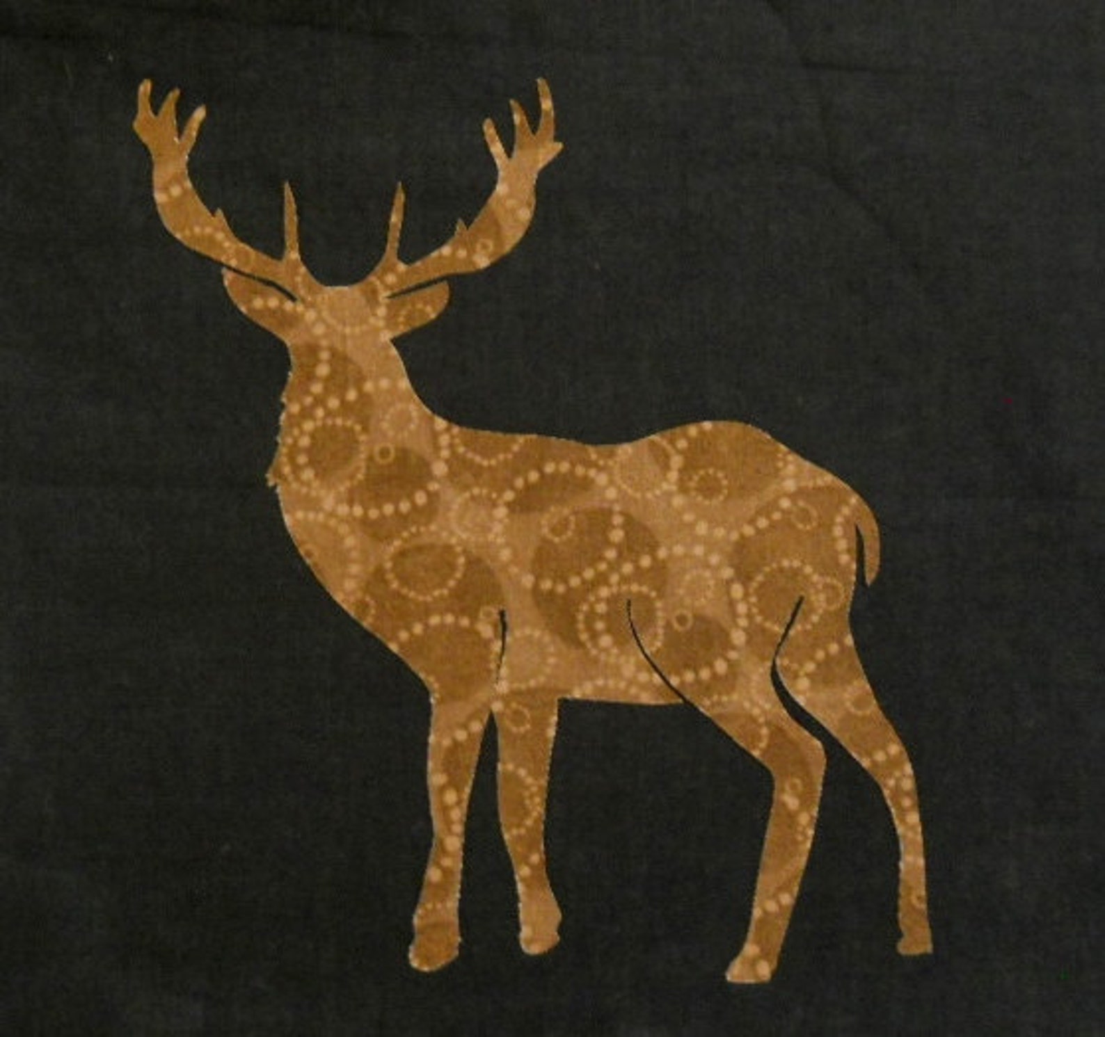 Deer Silhouette Quilt Applique Pattern Design PDF Etsy