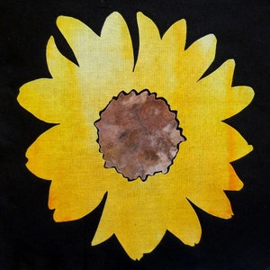 Sunflower Quilting Applique Pattern Design PDF