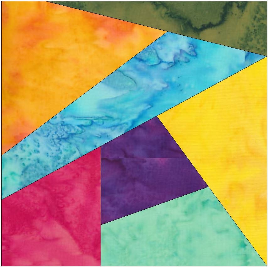 Crazy Patch 28 Quilt Paper Foundation Piece Quilting Block Etsy