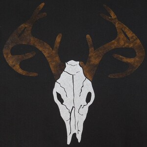 Deer Skull Quilt Applique Pattern Design PDF