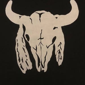 Buffalo Skull Quilt Applique Pattern Design