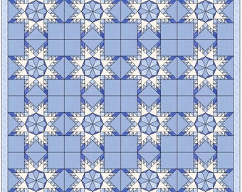 Snowflake Star Template 6 Inch Quilting Block Pattern