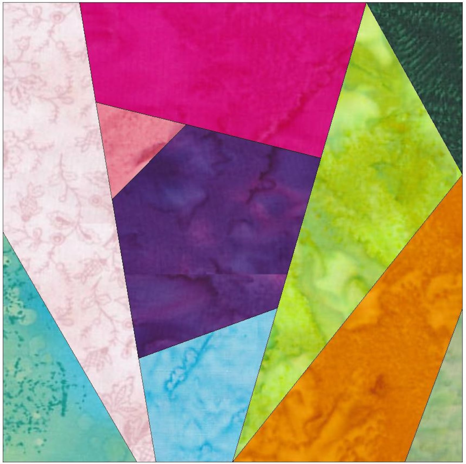 Crazy Patch 31 Quilt Paper Foundation Piece Quilting Block Etsy