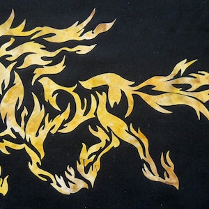 Blazing Flaming Horse Quilt Applique Pattern Design