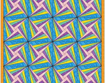 Exploding Star Quilt Block Exploding Star Quilt Block PDF Pattern With Video Tutorial || 16, 18 ...
