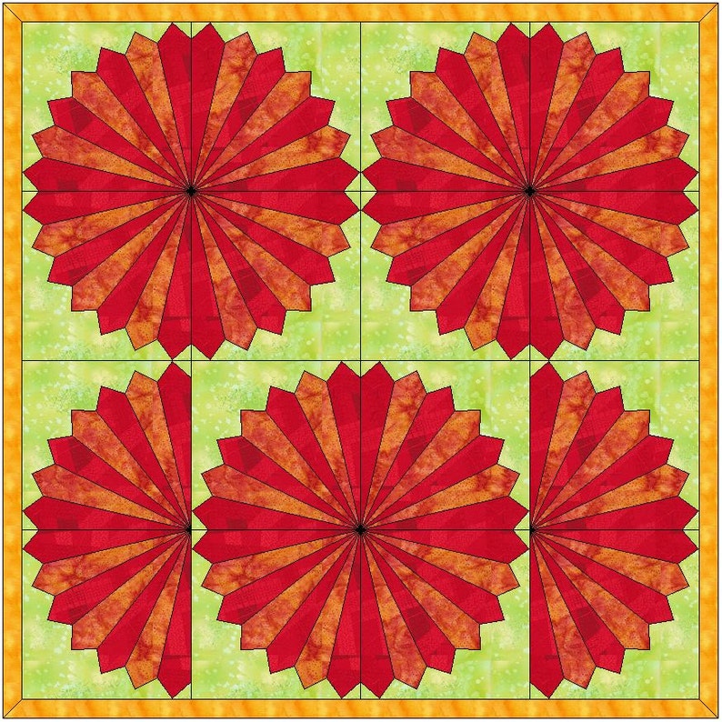 Fan Quilt Template Fan Quilt Template