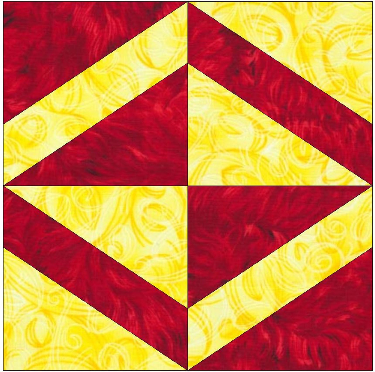 Diamond Quilt Paper Piece Foundation Quilting Block Pattern Etsy