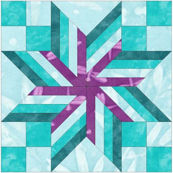 10 Inch Block Pattern 10 Inch Star Quilt Pattern Zephyr Block Of The Month & X28;10