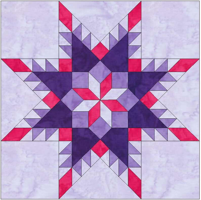 Пэчворк звезда схема