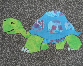 Niedliche Schildkröte Quilt Applikation Muster (einfach)