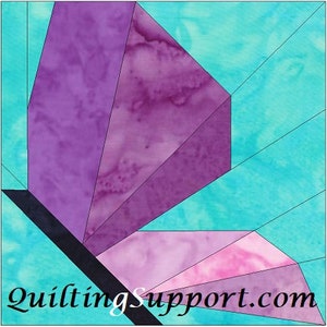 Spring Quilt Set 1 10 Inch Foundation Paper Piecing Quilting 4 Block Patterns PDF image 4
