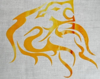 Einfaches Tribal Löwen Quilt Applikation Muster