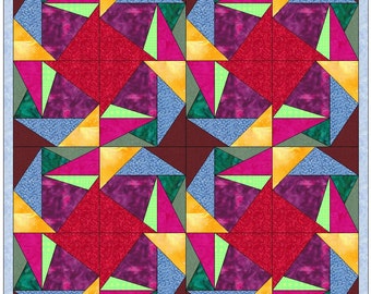 Crazy Patch Quilt 8 papieren basisstuk quiltblokpatroon