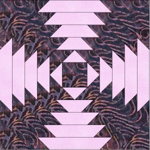 Paper Pineapple Quilt 10 Inch Paper Piece Foundation Quilting Block Pattern PDF