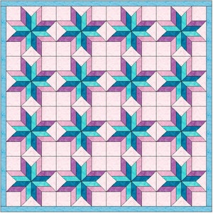 Star Variation Quilt Paper Piece Foundation Quilting Block Pattern PDF