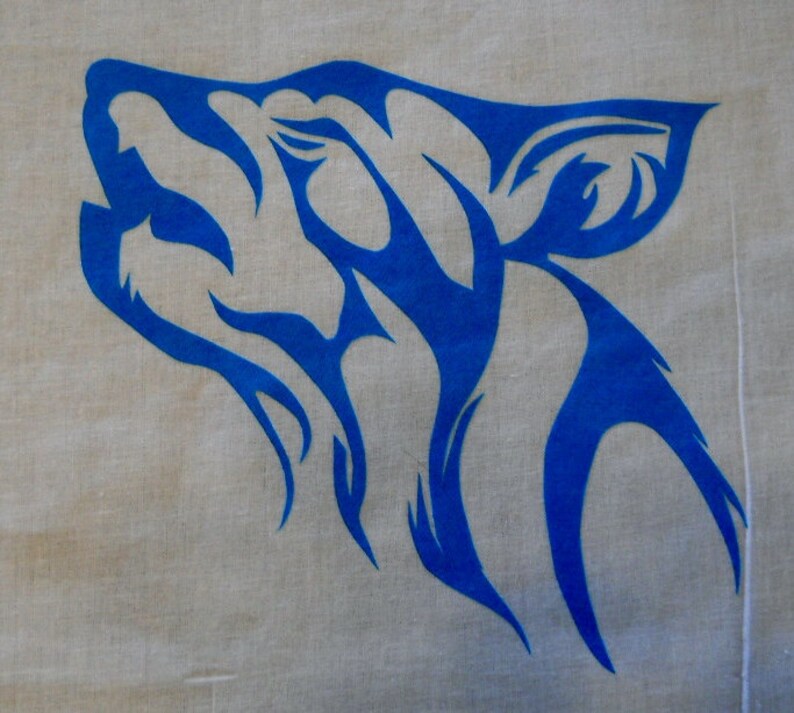 Wolf Quilting Applique Pattern Design Etsy