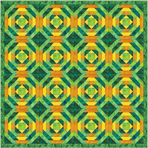 Pineapple Quilt Paper Piece Foundation Quilting Block Pattern PDF