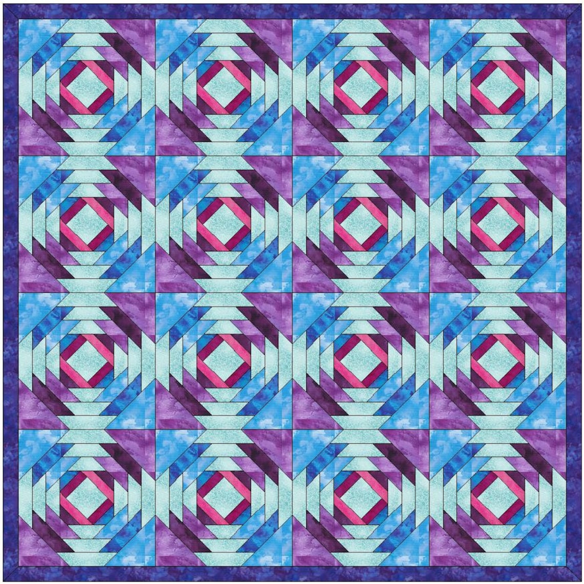 Pineapple 10 Quilt Paper Piece Foundation Quilting Block Pattern PDF - Etsy
