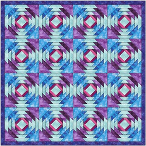 Pineapple 10 Quilt Paper Piece Foundation Quilting Block Pattern PDF