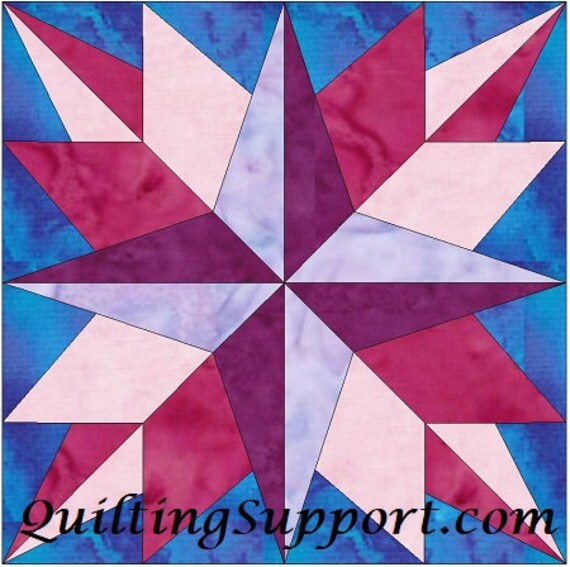 10 Inch Star Quilt Block Patterns 1538x1531
