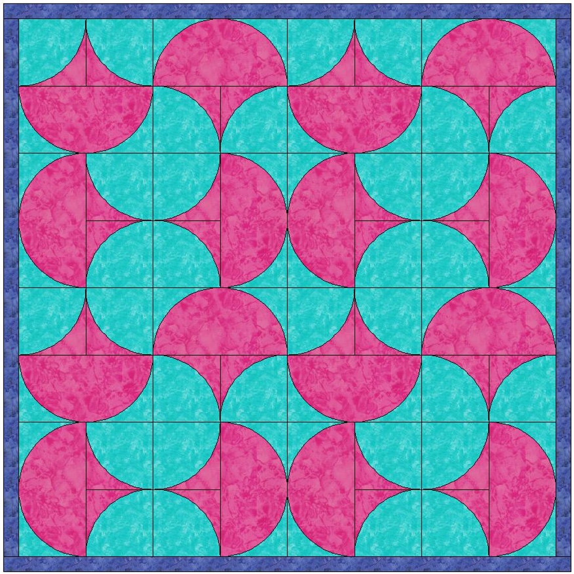 Clam Shell Template Quilting Block Pattern PDF - Etsy