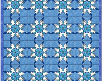 Snowflake Star Template Quilting Block Pattern