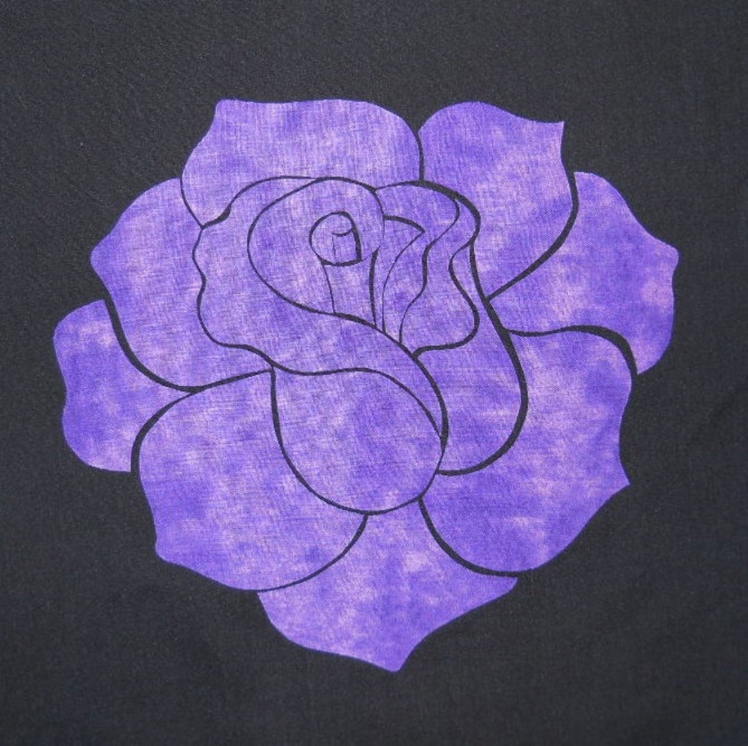 Elegant Rose Quilting Applique Pattern Design - Etsy