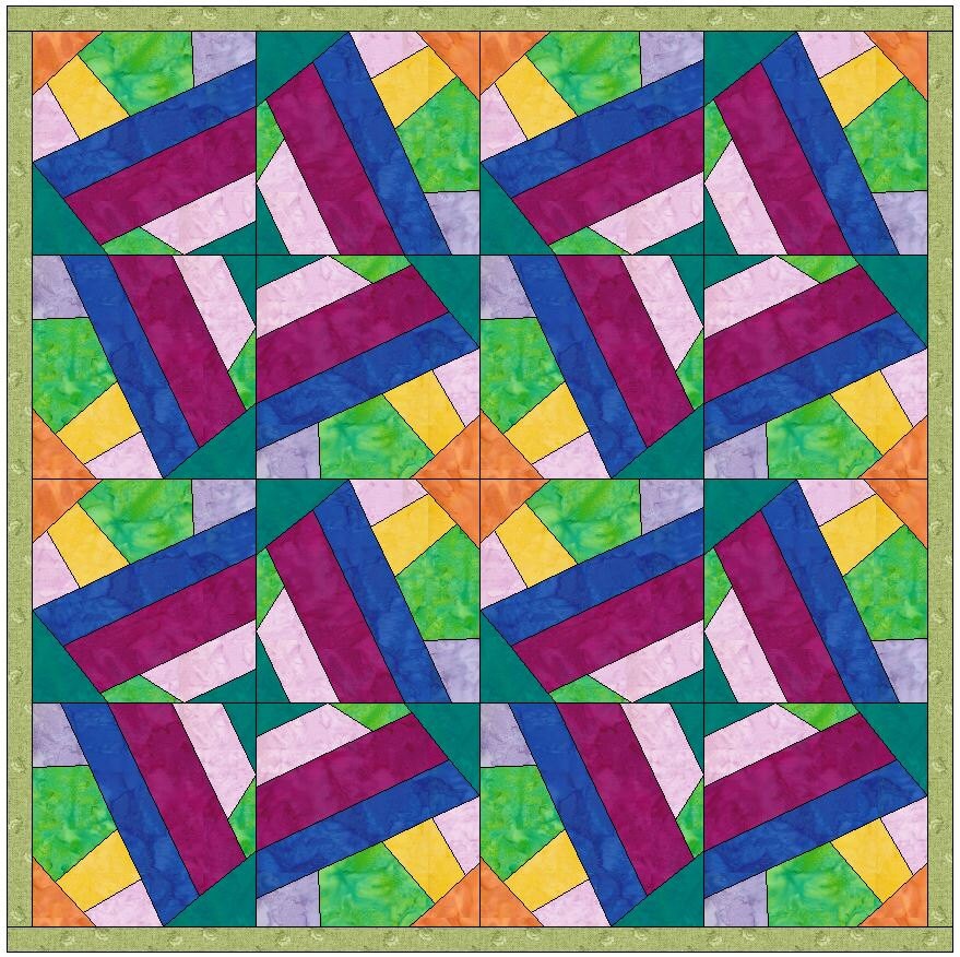 Crazy Patch 18 Quilt Paper Piecing Foundation Quilting Block Etsy