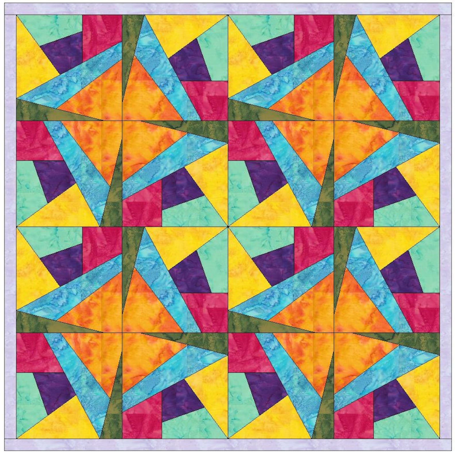 Crazy Patch Quilt 28 Paper Foundation Piece 12 Inch Quilting Etsy