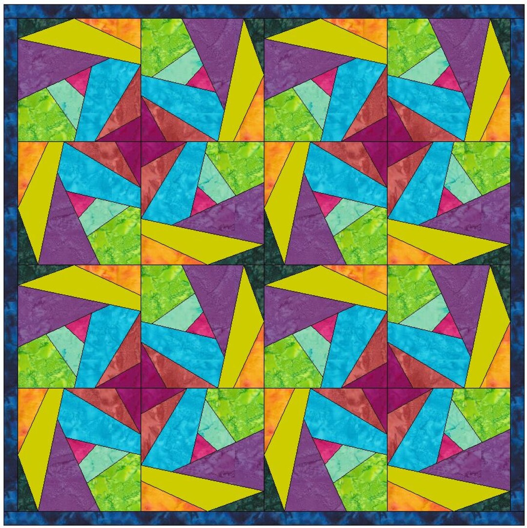 Crazy Patch 30 Quilt Paper Foundation Piece 9 Inch Quilting Etsy