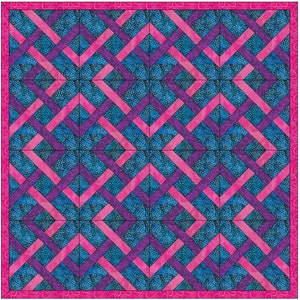 Simple Celtic Knot Chain Quilt Template Quilting Block Pattern