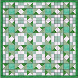 Modèle de bloc Key Lime Pie Star de 15 po. Modèle de bloc de courtepointe PDF