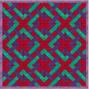 Keltischer Knoten Kette Quilt Papier Vorlage Quilting Block Pattern PDF
